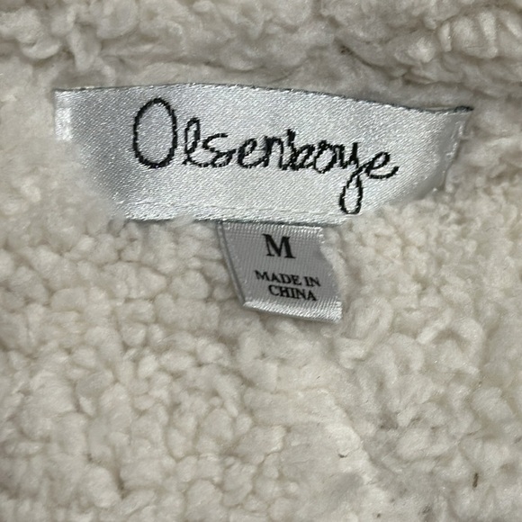 Olsenboye Faux Suede and Shearling Open Front Jacket Size Medium - EUC - Picture 5 of 6